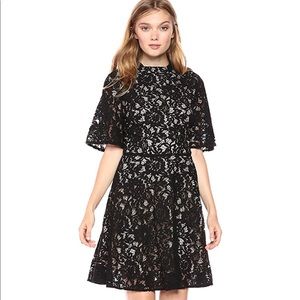 NWT Paris Sunday Mock Neck Lace Dress